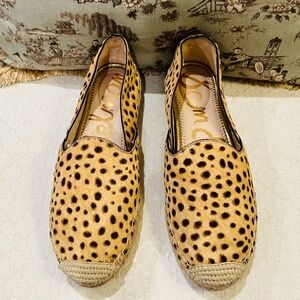N5-NEW Sam Edelman Leopard Print "Kesia" Espadrilles